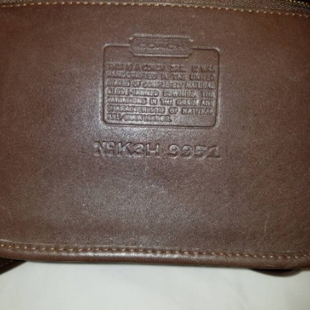 Vintage Deep Brown Leather Saddle Bag Style Purse. - Picture 6 of 8